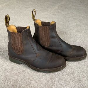Dr. Martens Brown Leather Chelsea Boots Mens Size 10